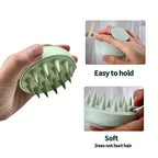 Cepillo para masaje del cuero cabelludo de silicona